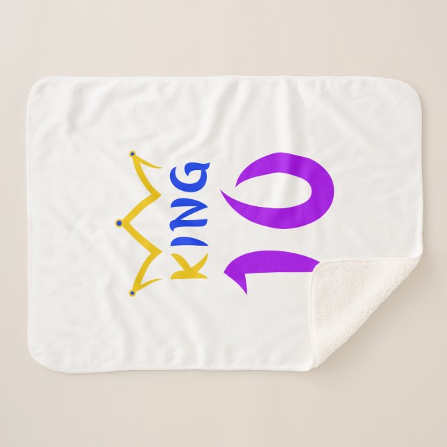 King 10  sherpa blanket (Front (Horizontal))