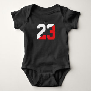 King 23 baby bodysuit