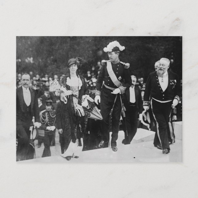 King Albert & Queen Elizabeth Ghent expo 1913 Postcard (Front)