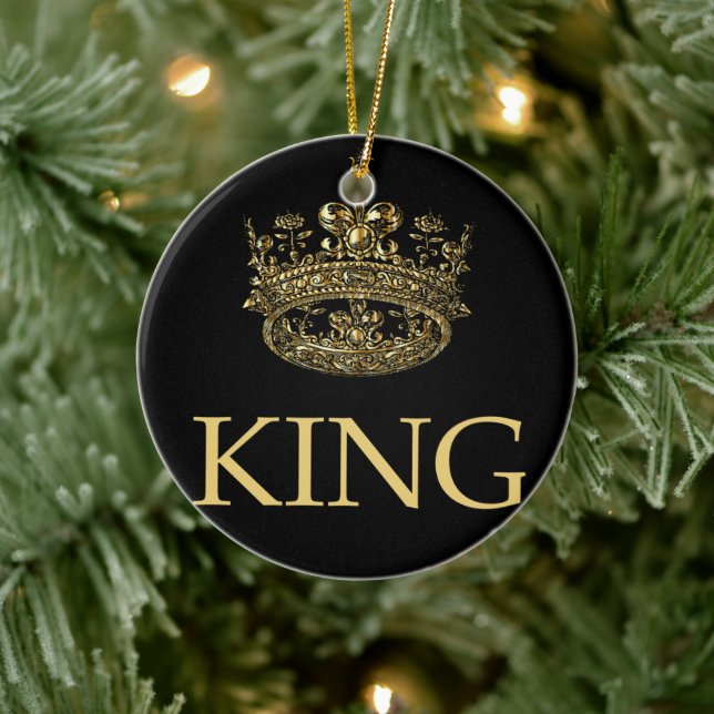 King and Crown Royal Emblem Ceramic Tree Decoration (Tree)