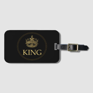 King and Crown Royal Emblem Luggage Tag