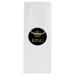 King and Crown Royal Emblem Wine Gift Bag