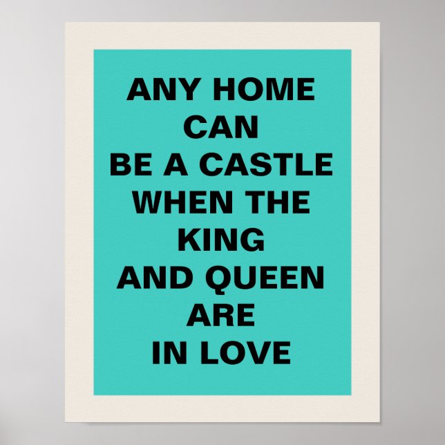King and Queen 11 x 14 Poster (Front)