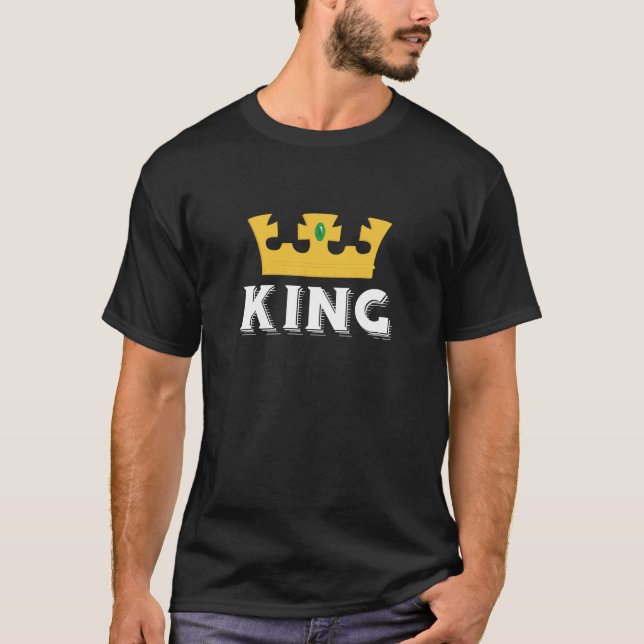 king and queen couple T-Shirt (Front)