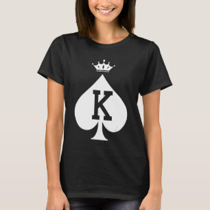 King and Queen Couples Hearts Matching Valentine's T-Shirt