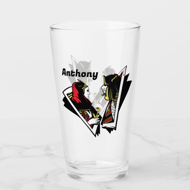 King and Queen Glass (Front)