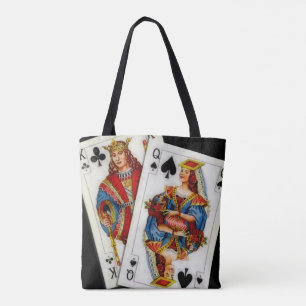King and Queen Playing Cards Tote Bag