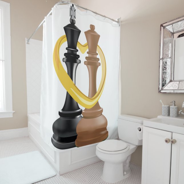 King and Queen Shower Curtain (In Situ)