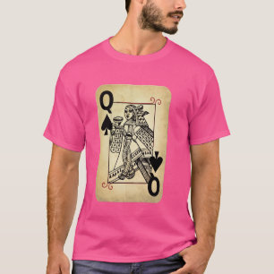 King And Queen Skull - 22 Card Hearts Flush Couple T-Shirt