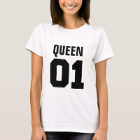 King and Queen | Typography T-Shirt