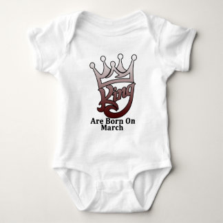 King are born on march baby bodysuit