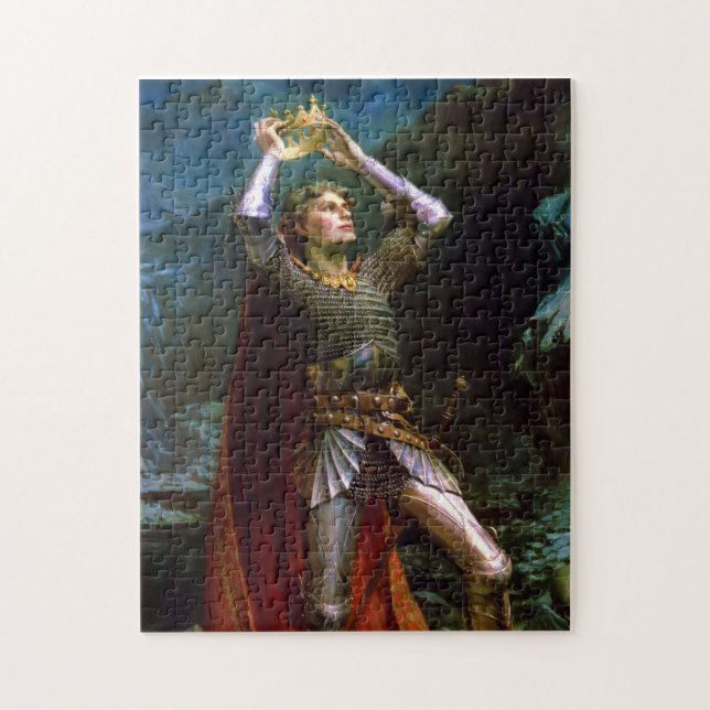 King Arthur, 1903 by Charles Ernest Butler Jigsaw Puzzle (Vertical)