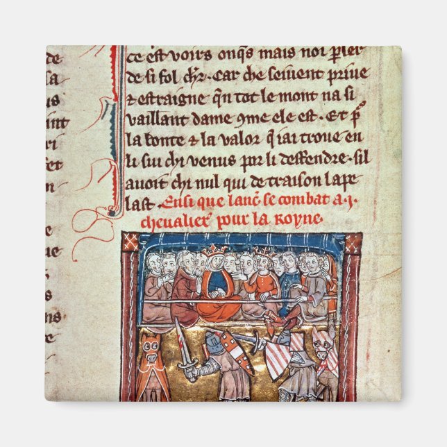 King Arthur and Guinevere watching a Magnet (Front)