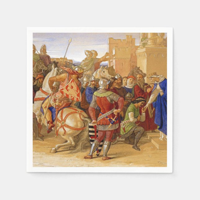 King Arthur and Knights of the Round Table Napkin (Front)