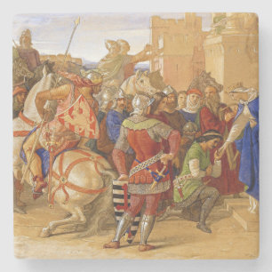 King Arthur and Knights of the Round Table Stone Coaster