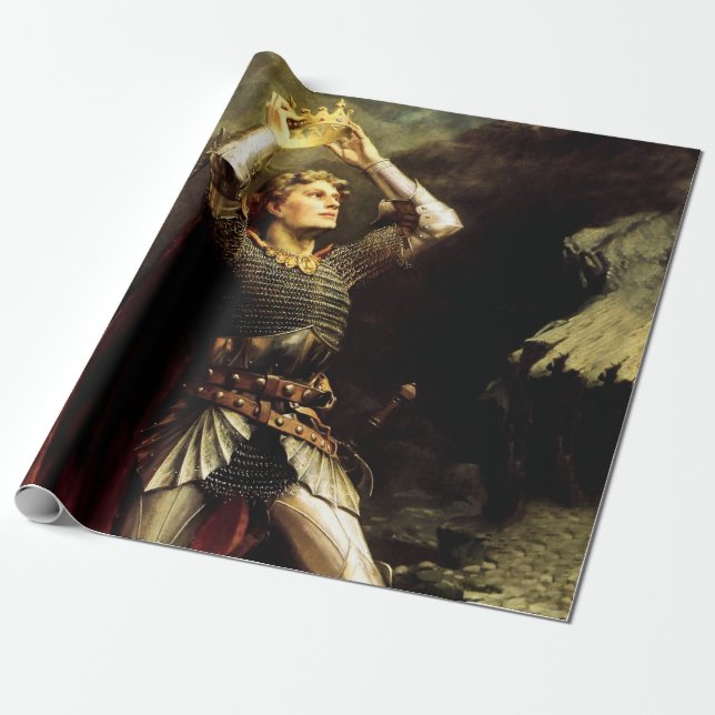 King Arthur by Charles Ernest Butler Wrapping Paper (Unrolled)