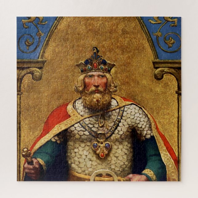 “King Arthur” by NC Wyeth Jigsaw Puzzle (Vertical)
