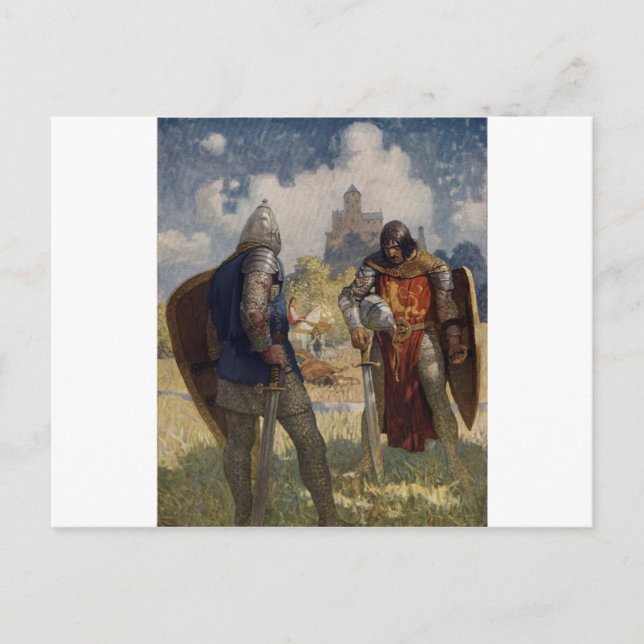 King Arthur & Castle Postcard (Front)