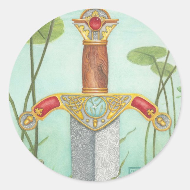 King Arthur Classic Round Sticker (Front)