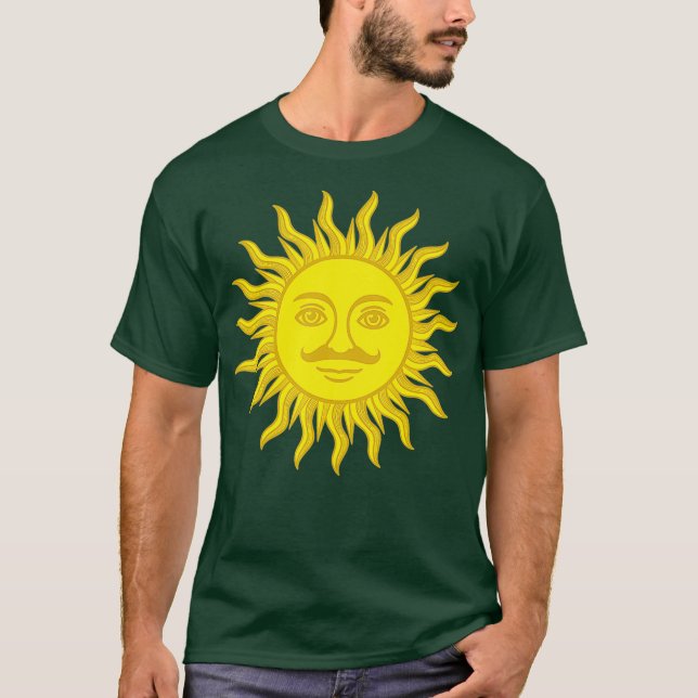 King Arthur Holy Grail Sun T-Shirt (Front)