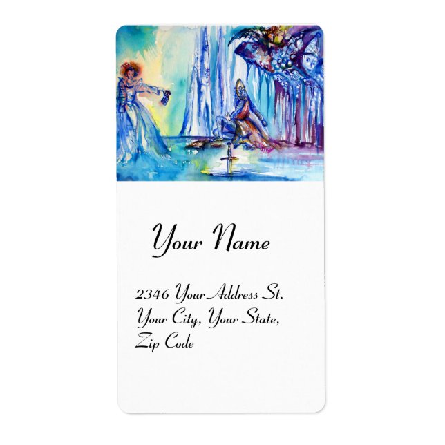 KING ARTHUR ,LADY OF THE LAKE AND EXCALIBUR (Front)