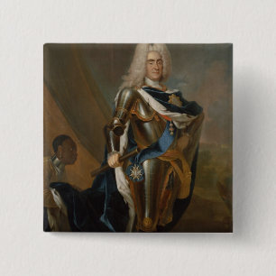 King Augustus II of Poland, before 1730 15 Cm Square Badge