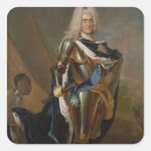 King Augustus II of Poland, before 1730 Square Sticker