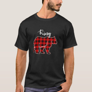 King Bear Red Plaid Tee Best Matching Family