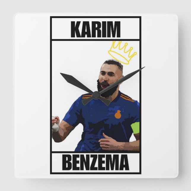 King Benz Square Wall Clock (Front)