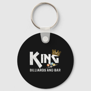 King Billiards And R Vintage Pool Player Funny Bil Key Ring
