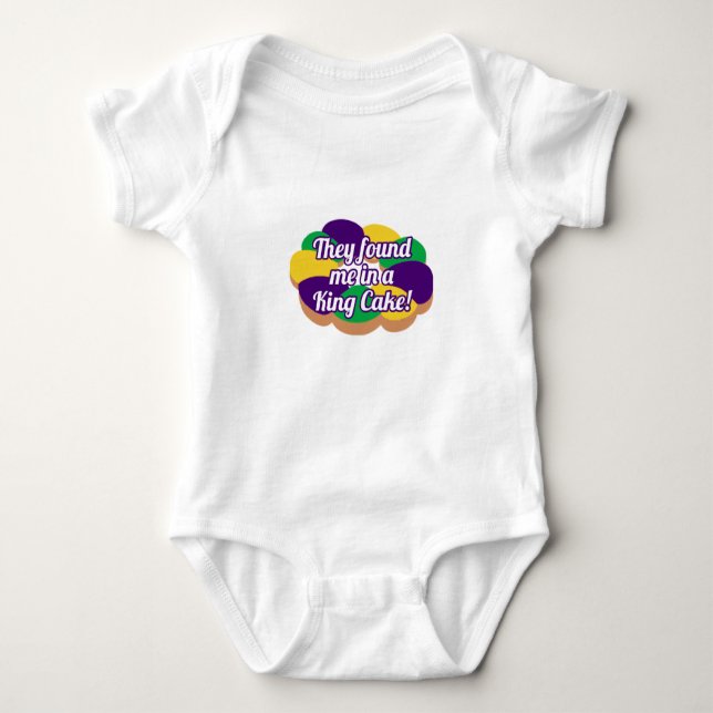 King Cake Baby Baby Bodysuit (Front)
