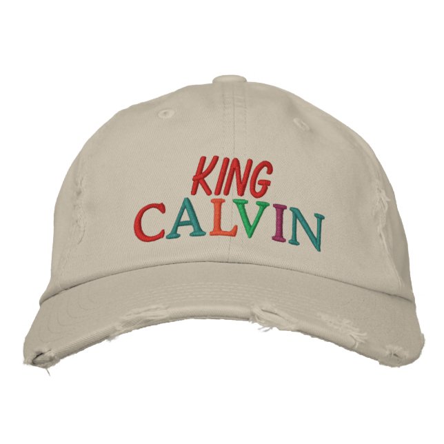 KING CALVIN Horse Racing by SRF Embroidered Hat (Front)