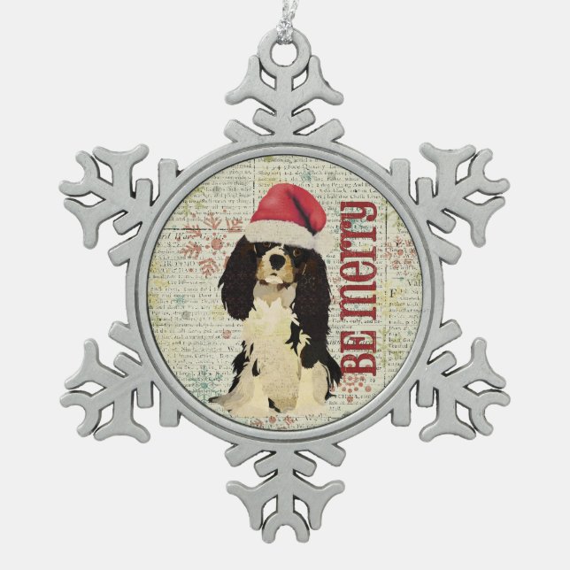 King Cavalier Be Merry Ornament (Front)