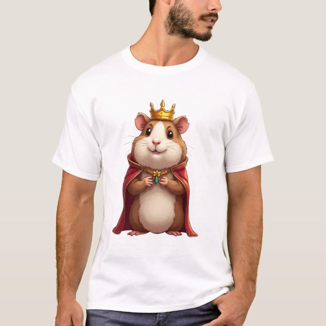 King Cavy – Majestic Guinea Pig TinyFur Shirt (Front)