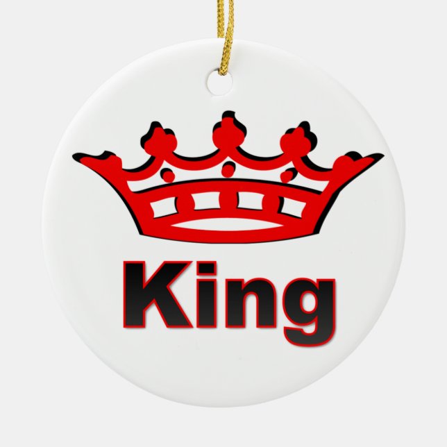 king ceramic tree decoration (Front)