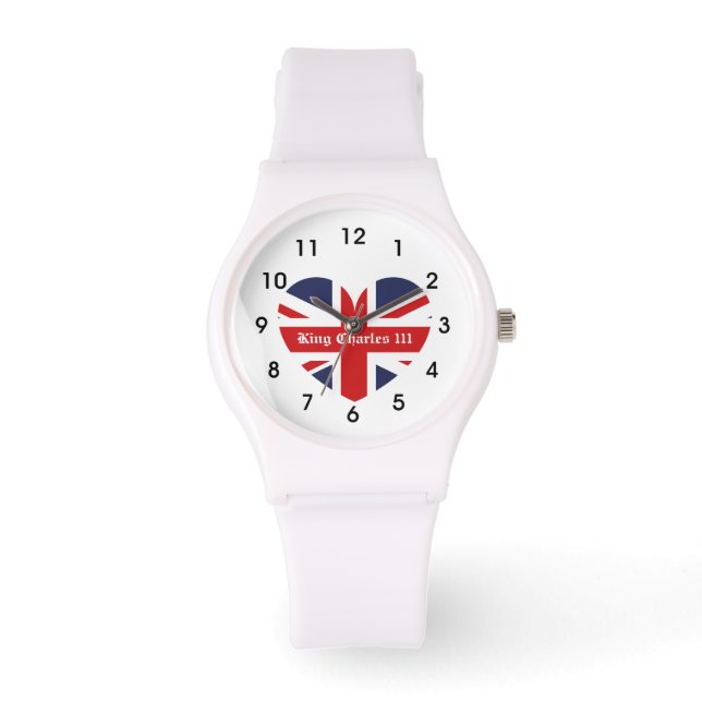 King Charles 111 Coronation  England Flag Watch (Front)