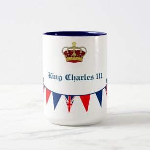 King Charles 111 Crown Two-Tone Coffee Mug
