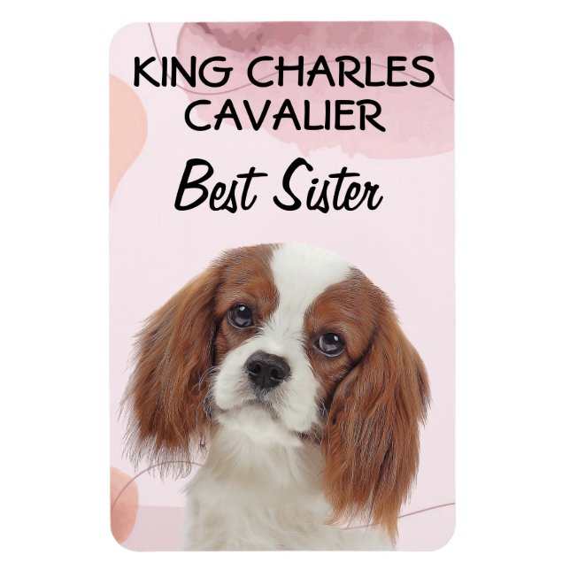 King Charles Cavalier Best Sister Magnet (Vertical)