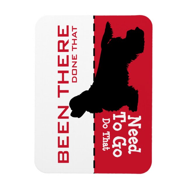 King Charles Cavalier Cocker Go Potty Magnet (Vertical)