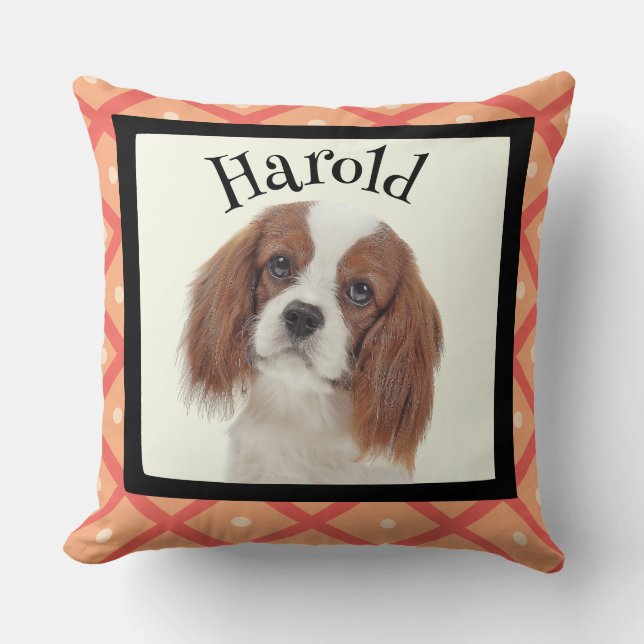 King Charles Cavalier customised photo frame  Cushion (Front)