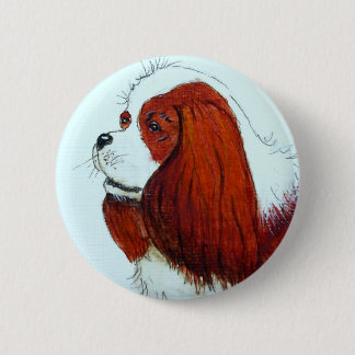 King Charles Cavalier Spaniel 6 Cm Round Badge