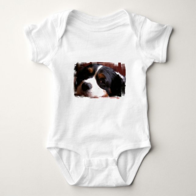King Charles Cavalier Spaniel Baby T-Shirt Baby Bodysuit (Front)