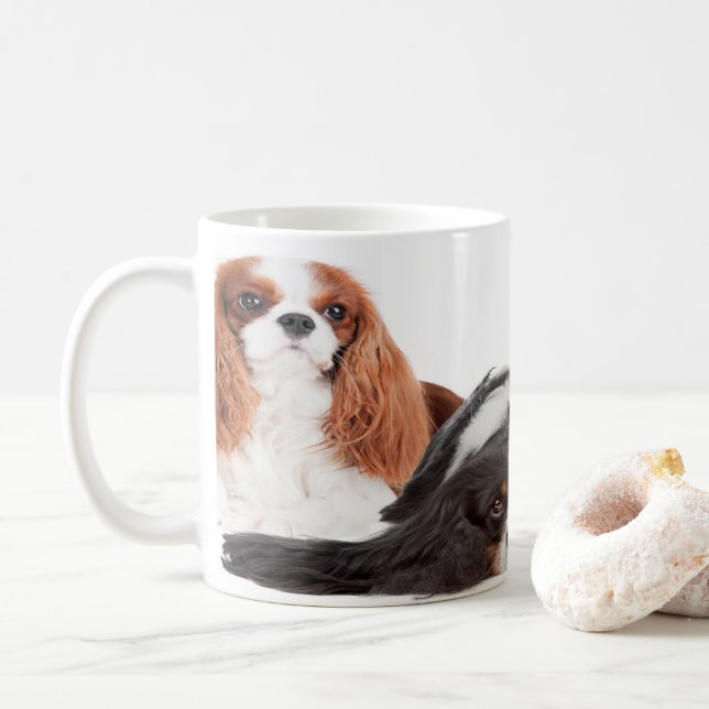 King Charles Cavalier Spaniel Coffee Mug (With Donut)