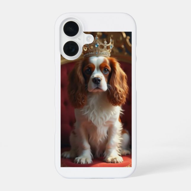 King Charles Cavalier Spaniel iPhone 16 Case (Back)