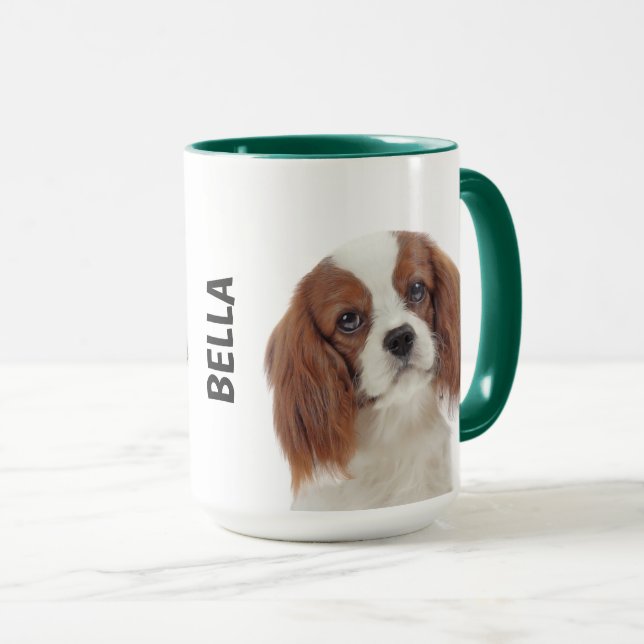 King Charles Cavalier Spaniel Personalised  Mug (Front Right)