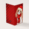 King Charles Christmas Dog Red Plaid Holiday