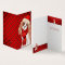 King Charles Christmas Dog Red Plaid Holiday