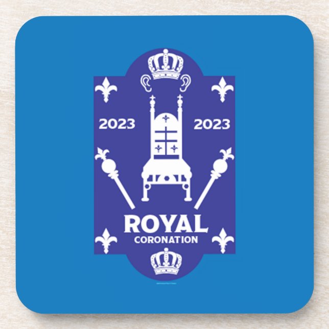 King Charles English Royal Coronation 2023       Coaster (Front)