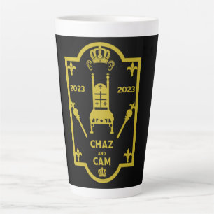 King Charles English Royal Coronation 2023    Latte Mug