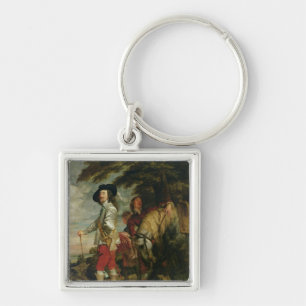 King Charles I of England out Hunting, c.1635 Key Ring